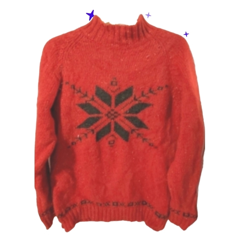 Eddie Bauer med wool sweater vintage